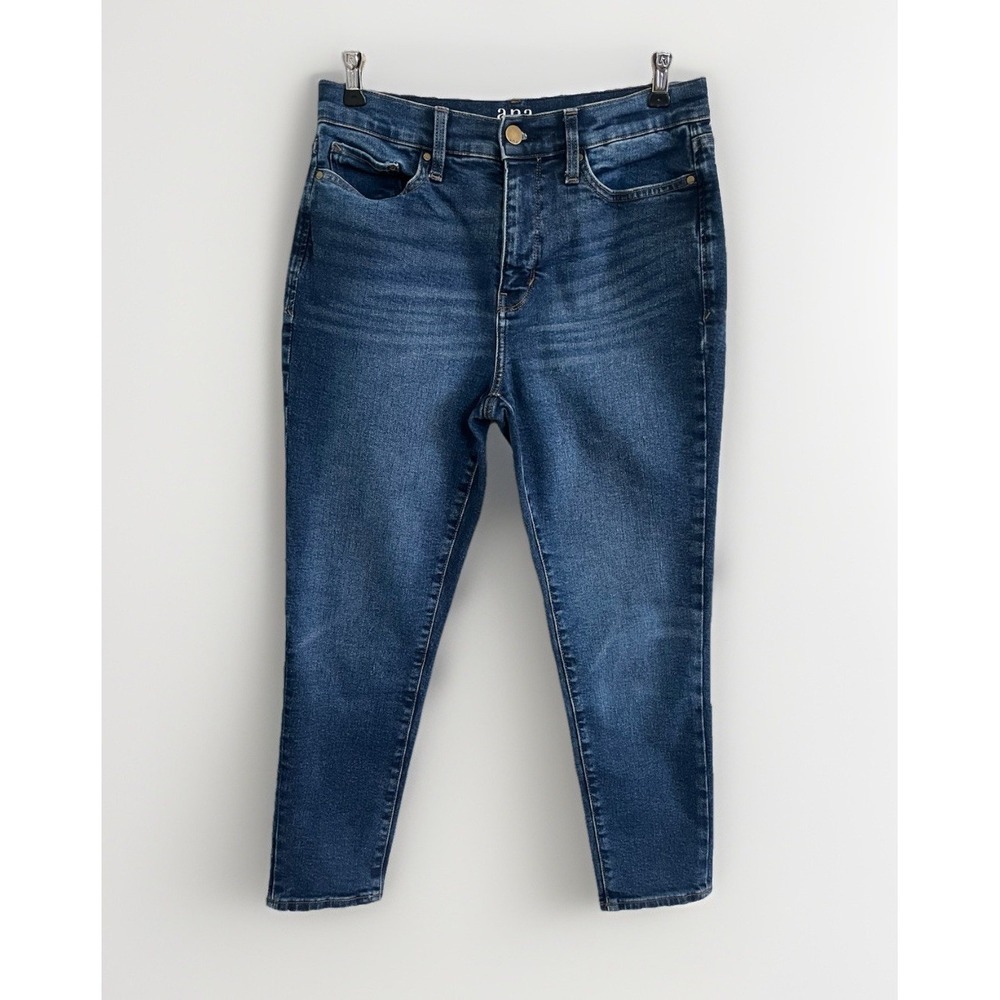 a.n.a  High Rise Skinny Ankle Jeans 6P Dark Wash Denim Classic STRECH Casual